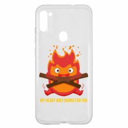 Чехол для Samsung A11/M11 MY HEART ONLY  BURNS FOR YOU - PrintSalon