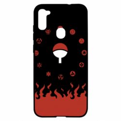 Чехол для Samsung A11/M11 Naruto Sasuke Uchiha Sharingan - PrintSalon