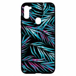 Чохол для Samsung A11 / M11 Neon Palm Leaves - PrintSalon