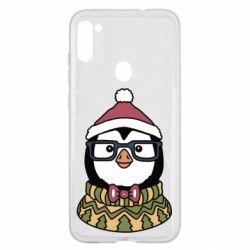 Чехол для Samsung A11/M11 New Year's Penguin - PrintSalon