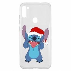 Чехол для Samsung A11/M11 Новогодний Стич - PrintSalon
