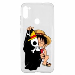 Чехол для Samsung A11/M11 One piece chibi Luffy - PrintSalon