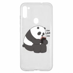 Чехол для Samsung A11/M11 Панда лайк - PrintSalon