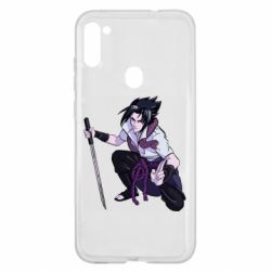 Чехол для Samsung A11/M11 Sasuke with katana - PrintSalon