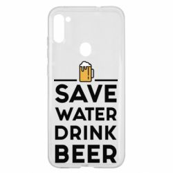 Чехол для Samsung A11/M11 Save water Drink beer - PrintSalon
