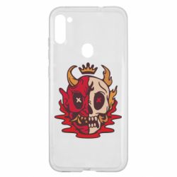 Чехол для Samsung A11/M11 Skull face - PrintSalon