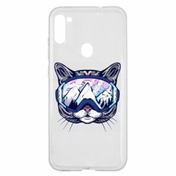 Чехол для Samsung A11/M11 Snowboard Cat - PrintSalon