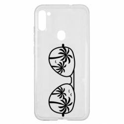 Чехол для Samsung A11/M11 Sunglasses And Palm Trees - PrintSalon