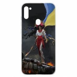 Чохол для Samsung A11 / M11 Українка захисниця - PrintSalon