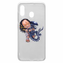 Чехол для Samsung A20 Alien vs Predator - PrintSalon