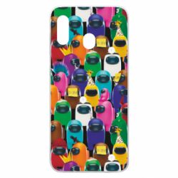 Чохол для Samsung A20 Among Us Astronauts 3D - PrintSalon