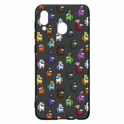 Чехол для Samsung A20 Among Us Pattern - PrintSalon