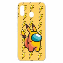 Чехол для Samsung A20 Among Us - Pikachu skin - PrintSalon