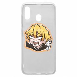 Чехол для Samsung A20 Angry Zenitsu Agatsuma - PrintSalon