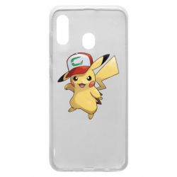 Чехол для Samsung A20 Ash's hat Pikachu - PrintSalon