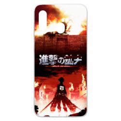 Чехол для Samsung A20 Attack of the Titans - PrintSalon