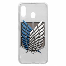 Чехол для Samsung A20 Attack Titan Survey Corps Logo 3D