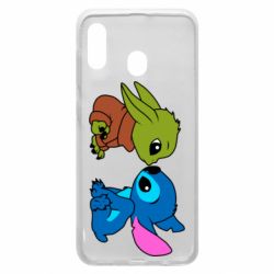 Чехол для Samsung A20 Baby Yoda And Stitch - PrintSalon