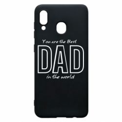 Чохол для Samsung A20 Best dad text - PrintSalon