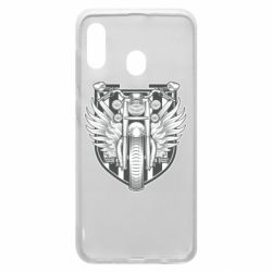 Чехол для Samsung A20 Bike Shield Art - PrintSalon