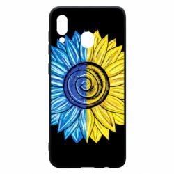 Чехол для Samsung A20 Большой подсолнух Украина - PrintSalon