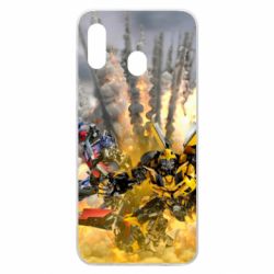Чохол для Samsung A20 Bumblebee and Optimus Prime - PrintSalon