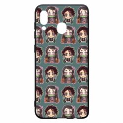 Чехол для Samsung A20 Cute Tanjiro with Nezuko - PrintSalon