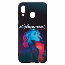 Чохол для Samsung A20 Cyberpunk Girl Portrait - PrintSalon