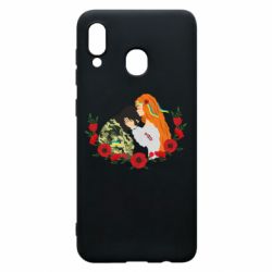 Чохол для Samsung A20 Дівчина цілує солдата - PrintSalon