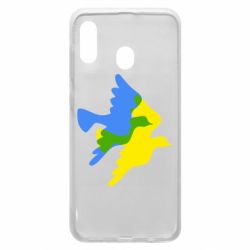 Чехол для Samsung A20 Dove flag of Ukraine - PrintSalon