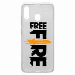 Чохол для Samsung A20 Free Fire vertical logo - PrintSalon
