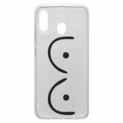 Чехол для Samsung A20 Funny tits - PrintSalon