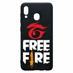 Чохол для Samsung A20 Garena and Free Fire logo - PrintSalon