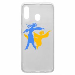 Чехол для Samsung A20 Гопак. Девушка и парень - PrintSalon