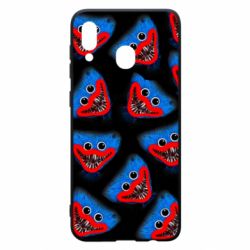 Чехол для Samsung A20 Хаги Ваги Паттерн-PrintSalon Чехол для Samsung A20 Хаги Ваги Паттерн