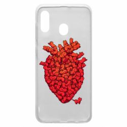 Чехол для Samsung A20 Heart of many cats - PrintSalon