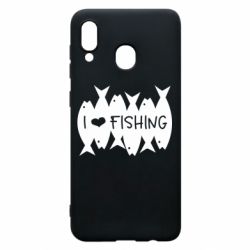 Чохол для Samsung A20 I Love Fishing - PrintSalon