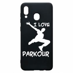 Чехол для Samsung A20 I love parkour - PrintSalon