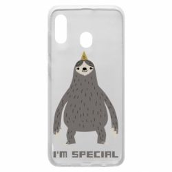 Чехол для Samsung A20 I'm special Sloth - PrintSalon