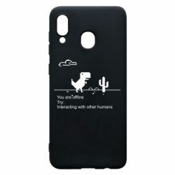 Чехол для Samsung A20 Internet Dinosaur - PrintSalon