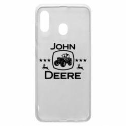 Чехол для Samsung A20 John Deere and tractor fanArt - PrintSalon
