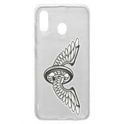 Чехол для Samsung A20 Колесо и крылья - PrintSalon