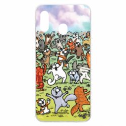 Чохол для Samsung A20 Коти танцюють - PrintSalon