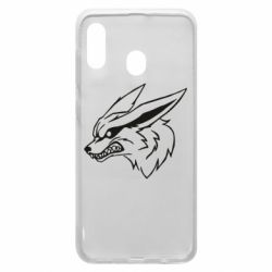 Чехол для Samsung A20 Kurama line art - PrintSalon