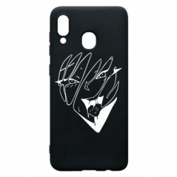 Чехол для Samsung A20 Липкое Ахегао