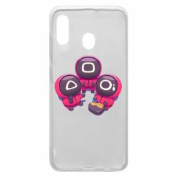 Чехол для Samsung A20 Милые солдаты из игры в кальмара - PrintSalon