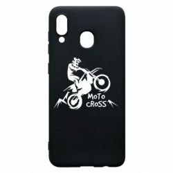 Чехол для Samsung A20 Motocross sport - PrintSalon