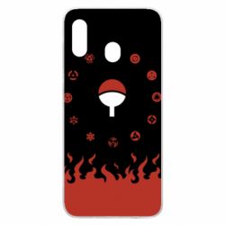 Чехол для Samsung A20 Naruto Sasuke Uchiha Sharingan - PrintSalon