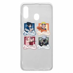 Чехол для Samsung A20 Naruto team 7 in action - PrintSalon