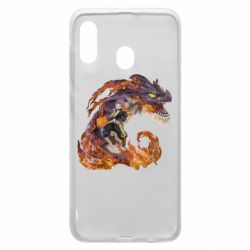 Чехол для Samsung A20 Natsu with a dragon - PrintSalon